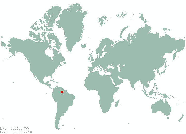Jakaretinga in world map